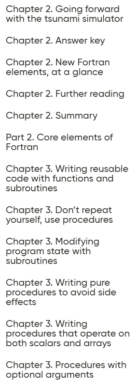 Sujets du cours · Oreilly – Modern Fortran, édition vidéo 2020-10