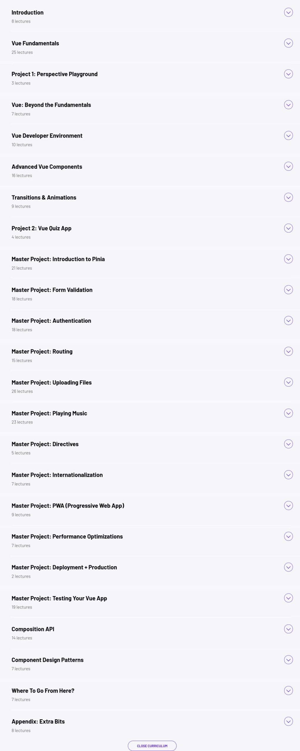 Темы курса · ZeroToMastery – Complete Vue Developer [Pinia, Vitest] 2025-5