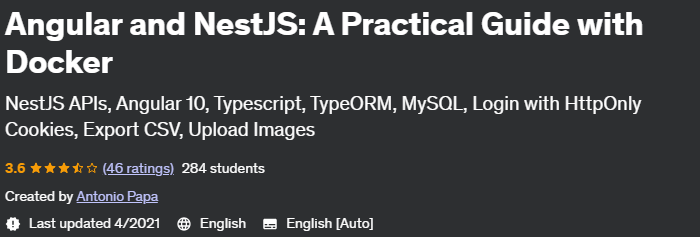 Pictures · Udemy — Angular and NestJS: A Practical Guide with Docker 2020-12