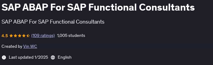 Pictures · Udemy — SAP ABAP For SAP Functional Consultants 2025-1/2025-3