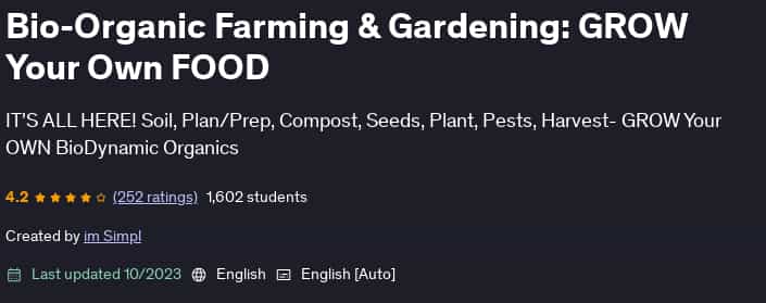 Pictures · Bio-Organic Farming & Gardening: GROW Your Own FOOD 2023-10