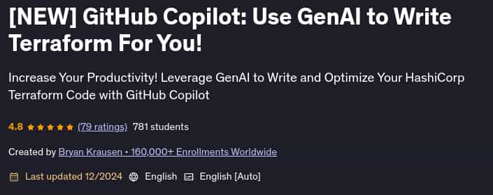 Pictures · Udemy — [NEW] GitHub Copilot: Use GenAI to Write Terraform For You! 2024-12
