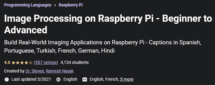 Pictures · Image Processing on Raspberry Pi – Beginner to Advanced 2019-10