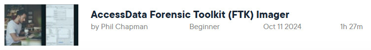 Pictures · Pluralsight — AccessData Forensic Toolkit (FTK) Imager 2024-10