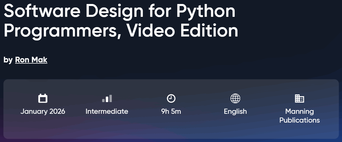 Bilder · Oreilly – Software Design für Python Programmierer, Video-Edition 2026-1