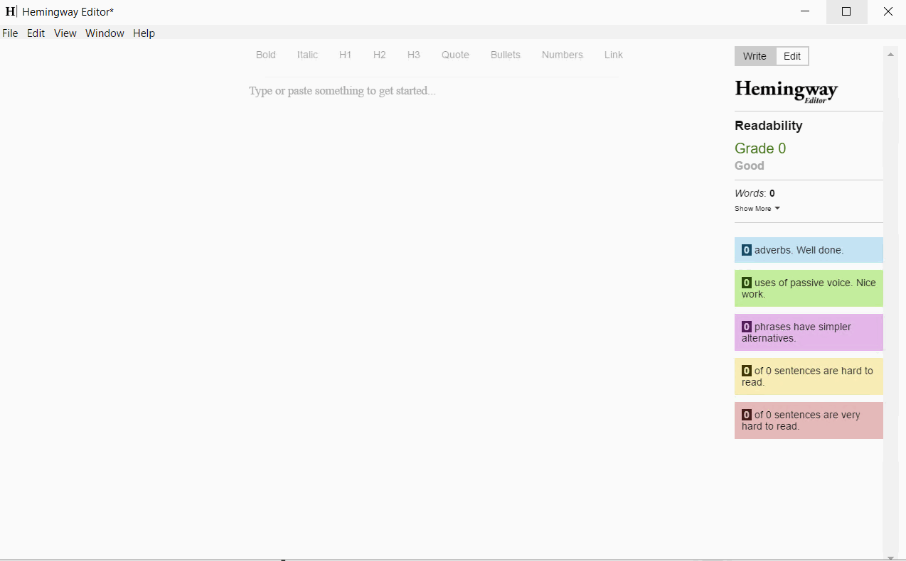 Pictures · Hemingway Editor 3.0.8