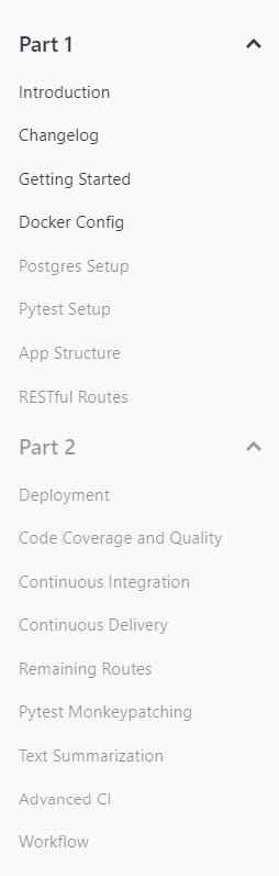 Course topics · Test Driven — TestDriven.io – Test-Driven Development with FastAPI and Docker 2022-12