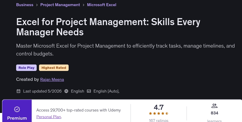Bilder · Excel für Projektmanagement: Fähigkeiten, die jeder Manager braucht 2025-11