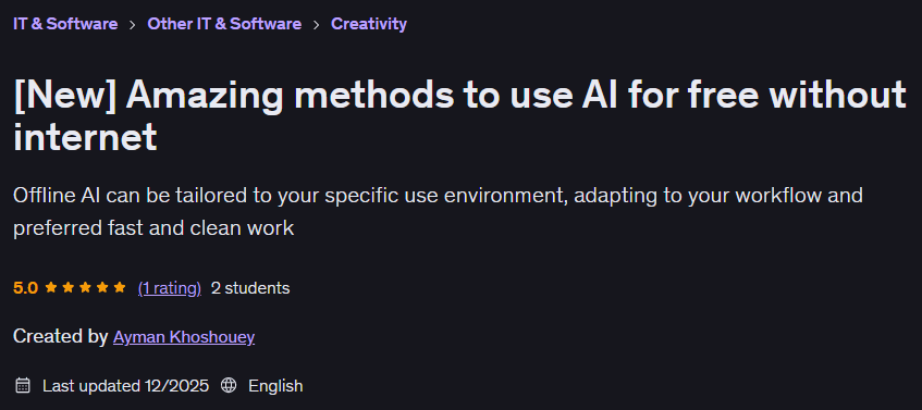 Pictures · Udemy — [New] Amazing methods to use AI for free without internet 2025-12