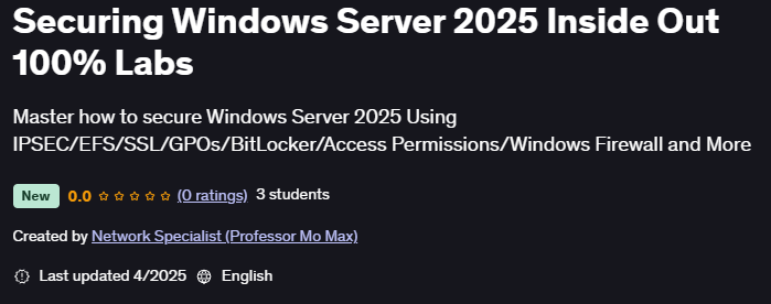 Pictures · Securing Windows Server 2025 Inside Out 100% Labs 2025-4