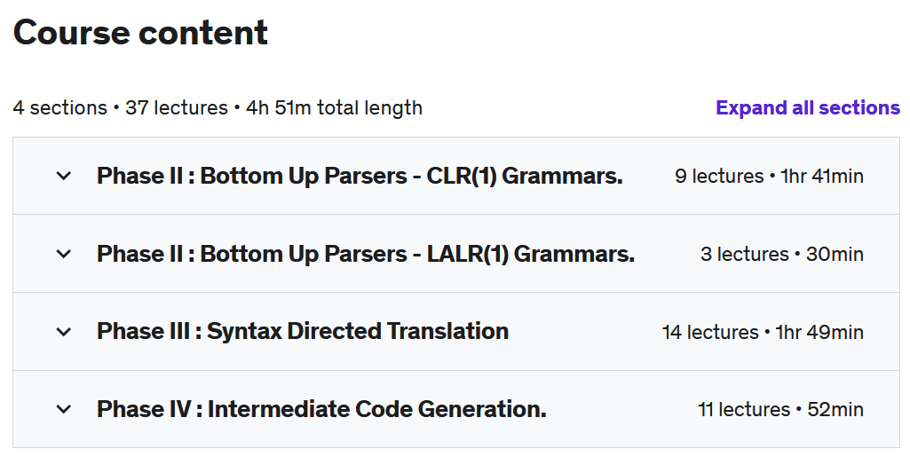Course topics · The Ultimate: Compiler Design for 2022 – Module – 2