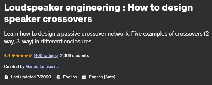 Pictures · Udemy — Loudspeaker engineering : How to design speaker crossovers 2020-7