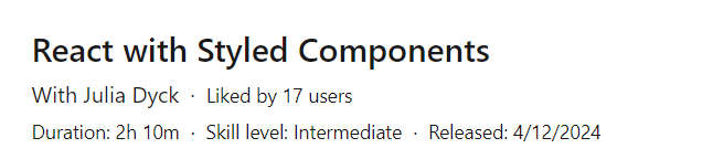 Pictures · React with Styled Components 2024-4