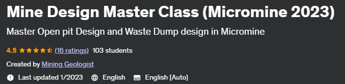 Pictures · Udemy — Mine Design Master Class (Micromine 2023) 2023-1