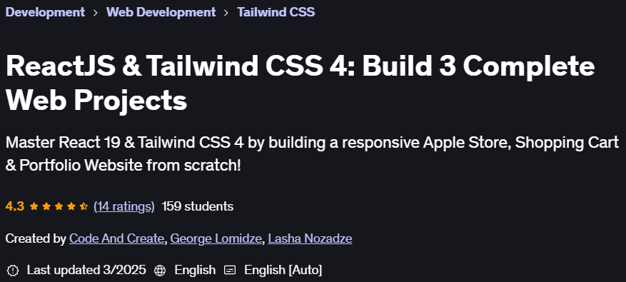 Pictures · ReactJS & Tailwind CSS 4: Build 3 Complete Web Projects 2025-3