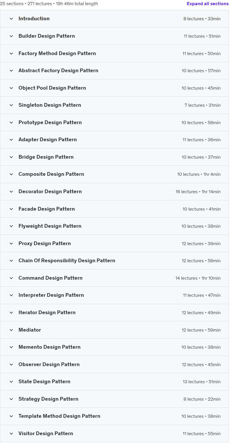 Course topics · Udemy — Design Pattern in Python with Real World Examples 2023-9