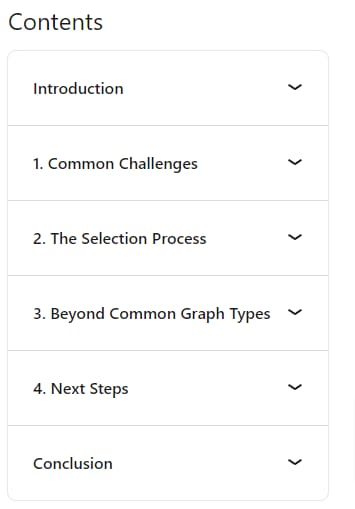 Course topics · Data Visualization: How to Choose the Right Graph 2024-9