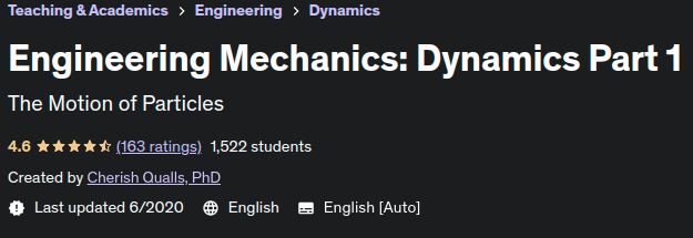 Pictures · Udemy — Engineering Mechanics: Dynamics Part 1 2020-6