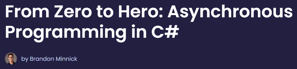 Pictures · Dometrain — From Zero to Hero: Asynchronous Programming in C# 2025-2