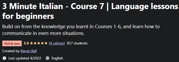 Pictures · Udemy — 3 Minute Italian – Course 1-8 | Language lessons for beginners 2023-3