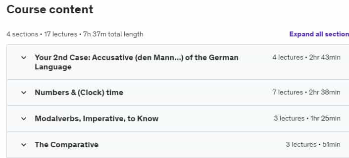 Course topics · Learn German Language: Best German A1 Course [Beginners 2] 2023-8