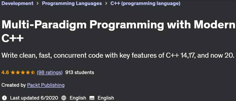 Pictures · Udemy — Multi-Paradigm Programming with Modern C++ 2020-6