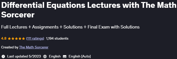 Pictures · Udemy — Differential Equations Lectures with The Math Sorcerer 2022-5