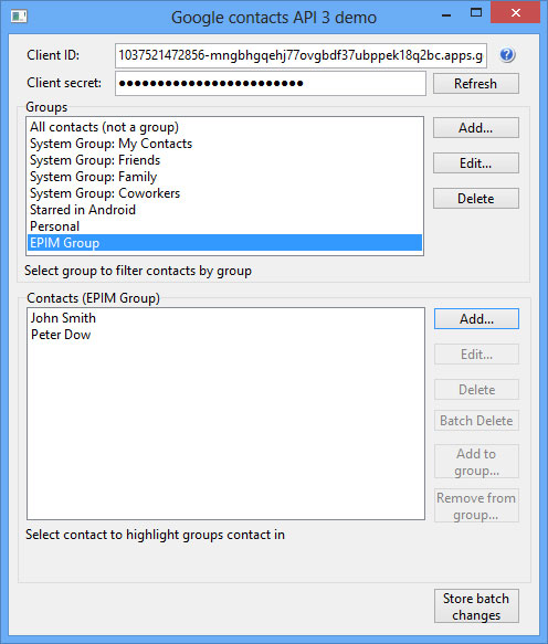 Pictures · Astonsoft Google Contacts Delphi Component 2.1