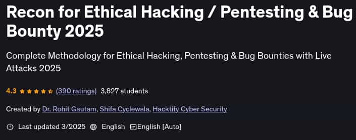 Pictures · Recon for Ethical Hacking / Pentesting & Bug Bounty 2025 2025-3
