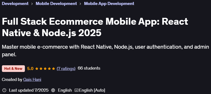 Pictures · Udemy — Full Stack Ecommerce Mobile App: React Native & Node.js 2025 2025-7