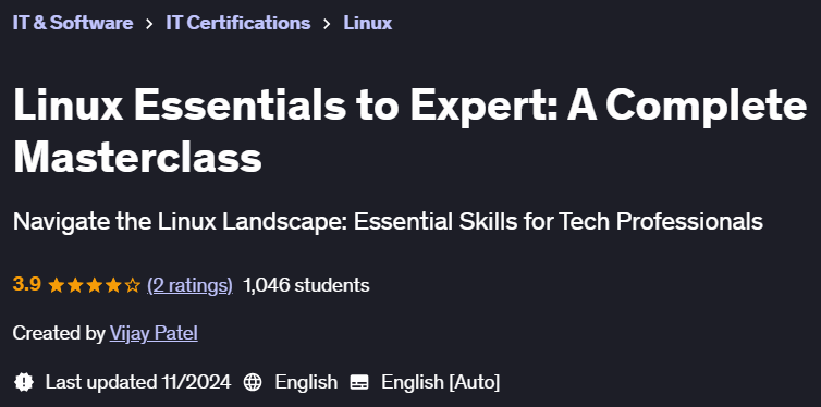 Pictures · Udemy — Linux Essentials to Expert: A Complete Masterclass 2024-11