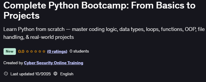 Pictures · Udemy — Complete Python Bootcamp: From Basics to Projects 2025-10