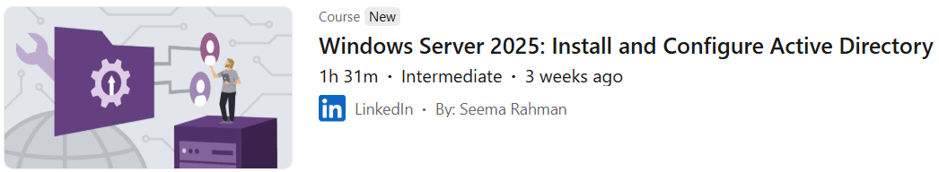 Pictures · Windows Server 2025: Install and Configure Active Directory 2025-1