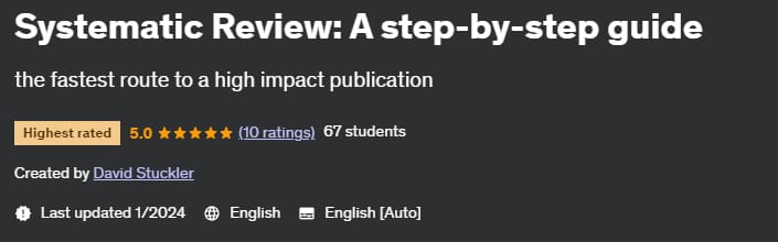 Pictures · Udemy — Systematic Review: A step-by-step guide 2024-1