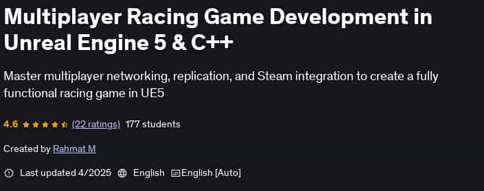 Pictures · Udemy — Multiplayer Racing Game Development in Unreal Engine 5 & C++ 2025-4