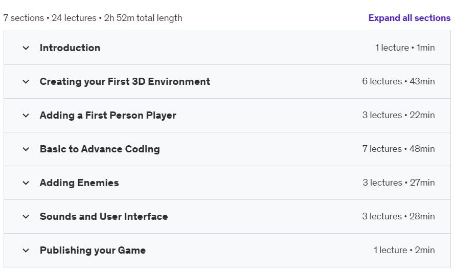 Course topics · Mastering PlayCanvas for Beginners 2024-7
