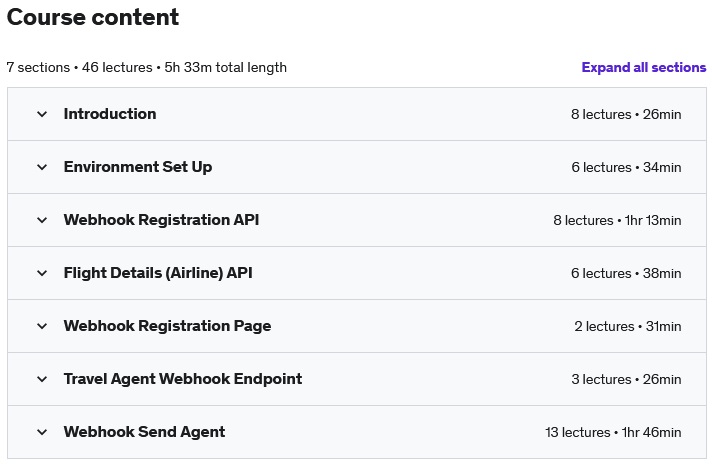 Course topics · Webhooks with .NET 5 2021-2
