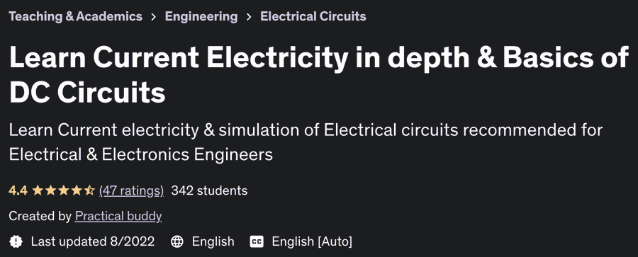 Pictures · Udemy — Learn Current Electricity in depth & Basics of DC Circuits 2022-2