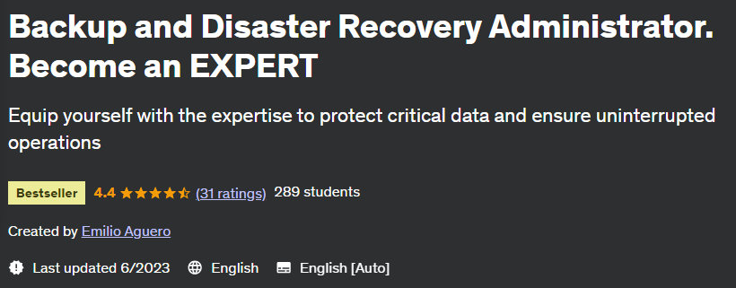 Pictures · Backup and Disaster Recovery Administrator. Become an EXPERT 2023-6