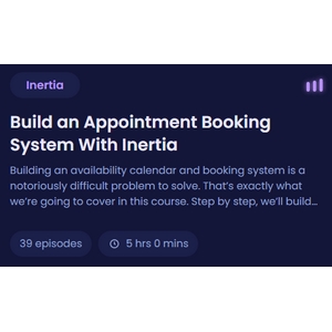 CodeCourse — Build an Appointment Booking System With Inertia 2024-2