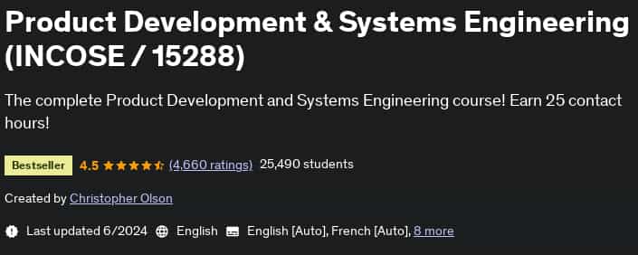 Pictures · Udemy — Product Development & Systems Engineering (INCOSE / 15288) 2024-6