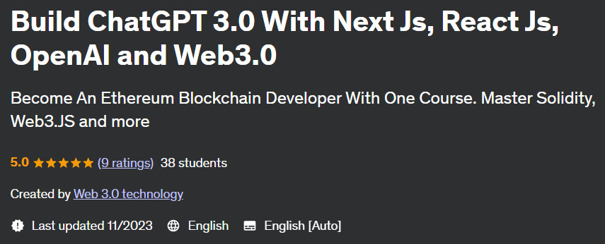 Pictures · Udemy — Build ChatGPT 3.0 With Next Js, React Js, OpenAI and Web3.0 2023-11
