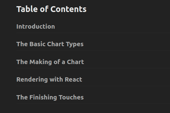 Course topics · Data Visualization for React Developers 2018-9