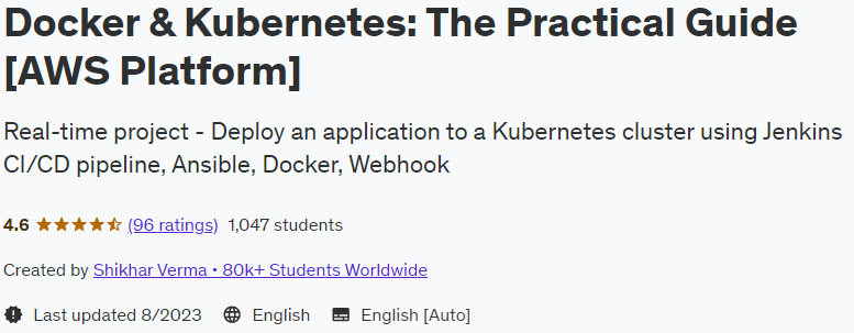 Pictures · Docker & Kubernetes: The Practical Guide [AWS Platform] 2023-4