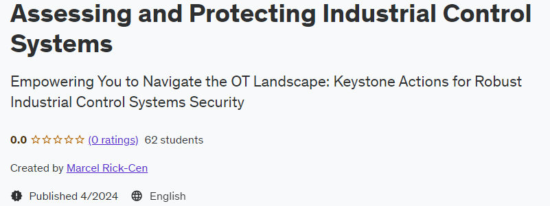 Pictures · Udemy — Assessing and Protecting Industrial Control Systems 2024-4