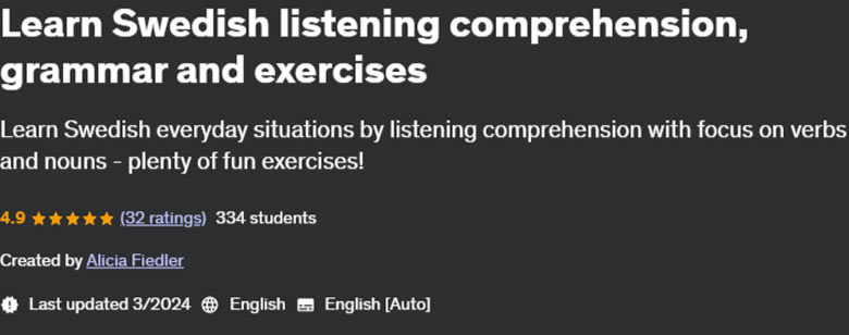 Pictures · Udemy — Learn Swedish listening comprehension, grammar and exercises 2024-3