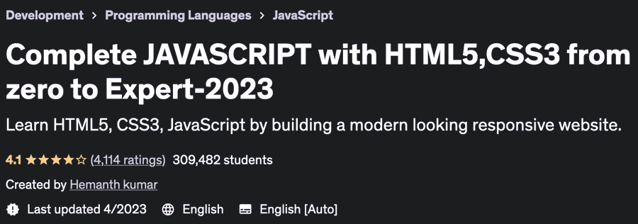 Pictures · Complete JAVASCRIPT with HTML5,CSS3 from zero to Expert-2023 2023-3