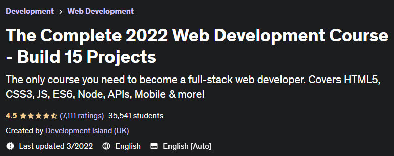 Pictures · Udemy — The Complete 2022 Web Development Course – Build 15 Projects 2022-3