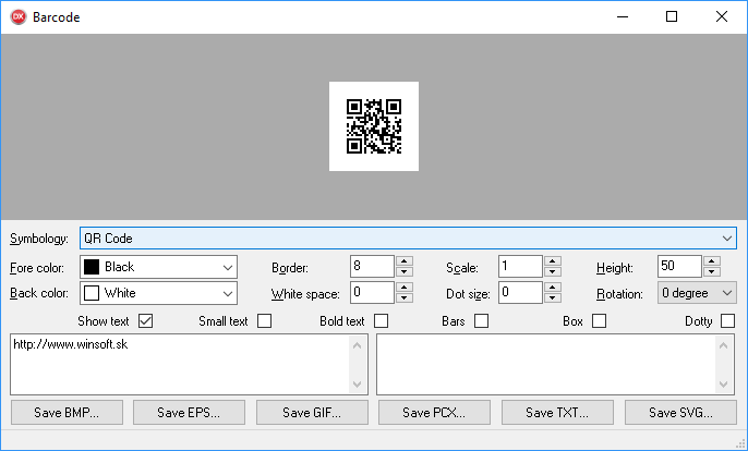Pictures · WINSOFT Barcode v6.3 for Delphi 5-11 / for FireMonkey v6.8