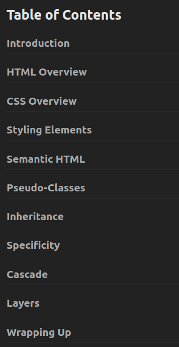 کورس کے موضوعات · وسطی HTML & CSS 2022-9